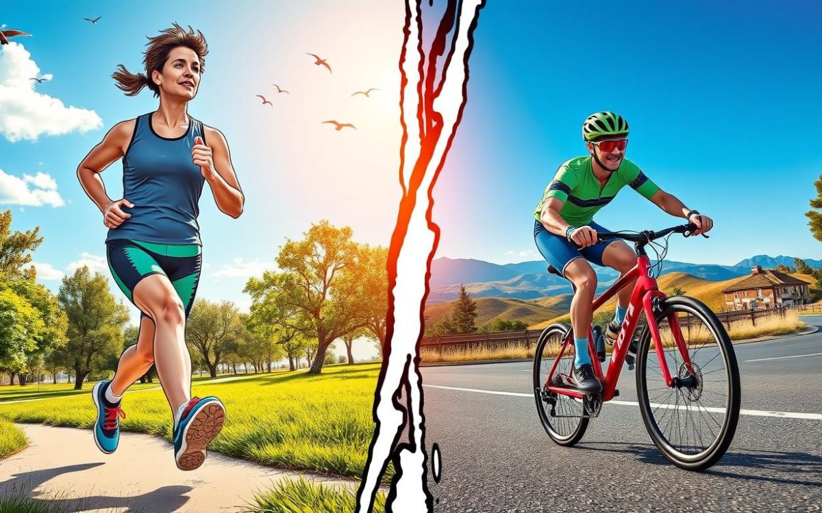 Joggen oder Radfahren: Was ist effektiver?