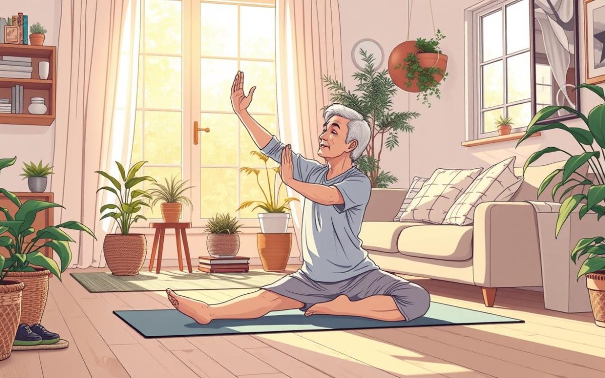 yoga zuhause für senioren
